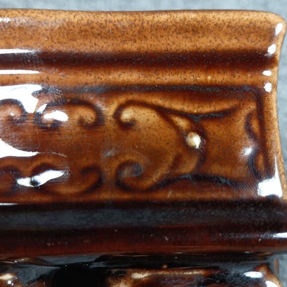 Vintage McCoy Ceramic Train Desk Organizer Business Card Holder - Picture 9 of 9